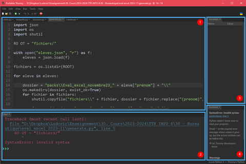 thonny interface