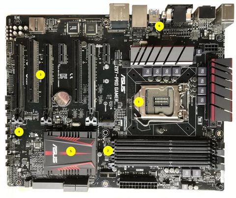 motherboard closeup