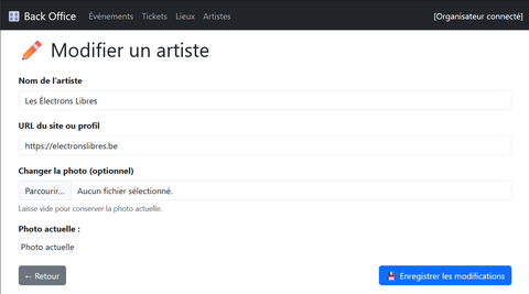edit artiste