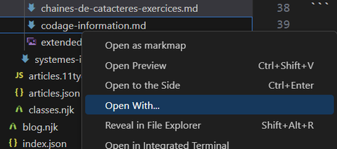 vscode openwith