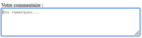 champ textarea
