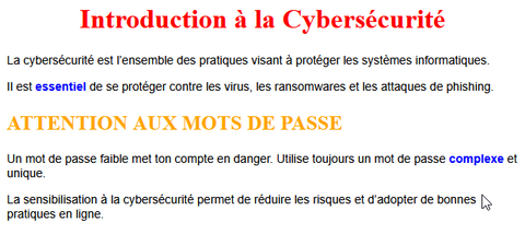 selecteurs exercices 01
