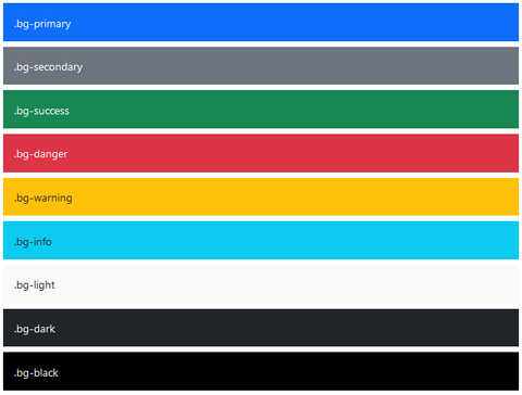 bootstrap bg colors
