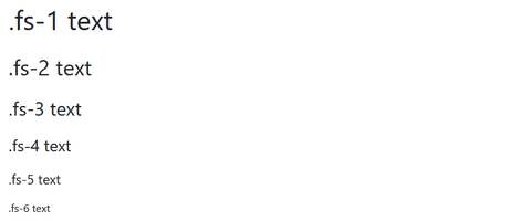 bootstrap text fs